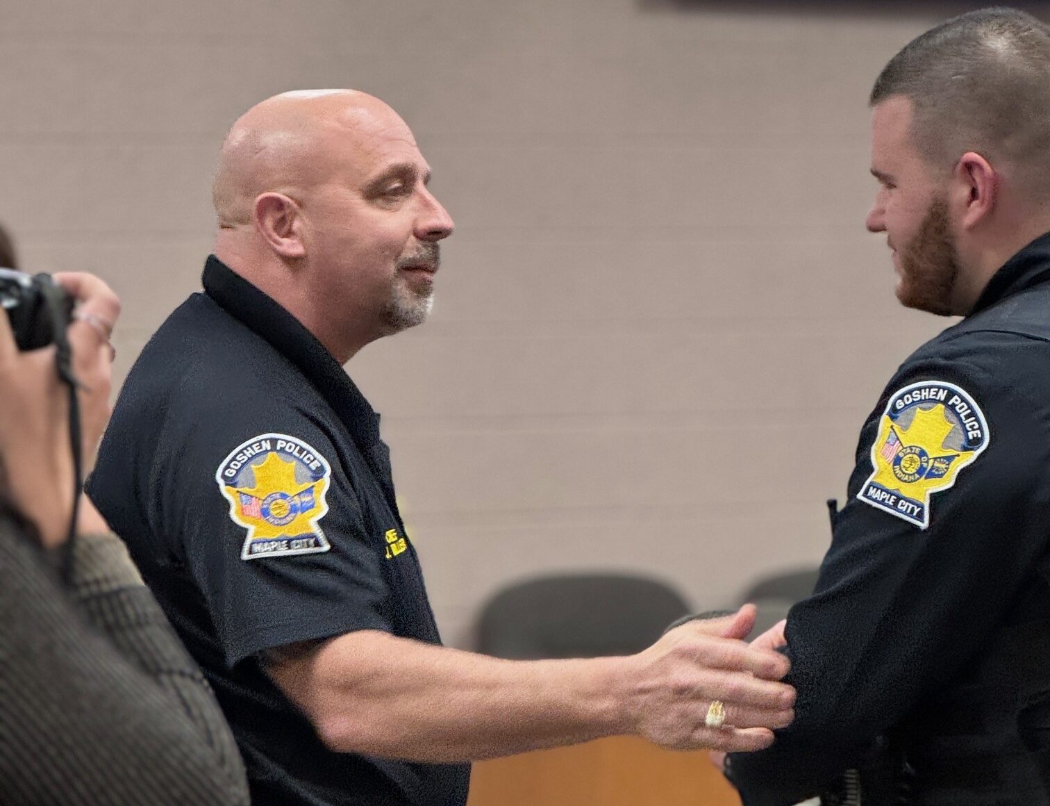 Goshen police officers honored for their life-saving efforts