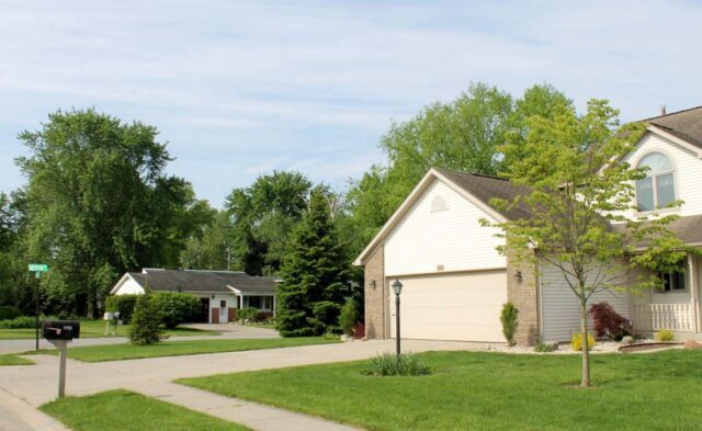 College Farm Neighborhood - summer scene