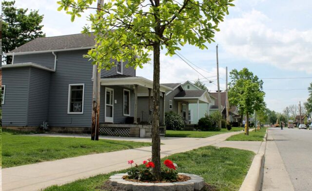 Historic Dickerson Landing Neighborhood - summer scene
