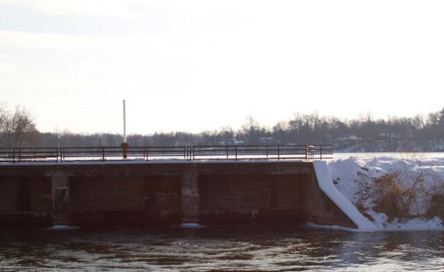 Historic Racemere Peninsula Neighborhood - winter scene
