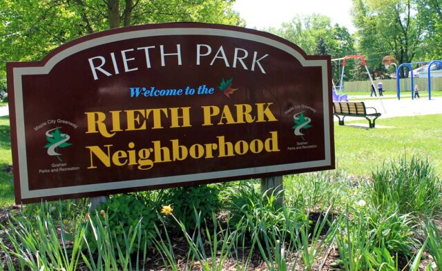 Rieth Park Neighborhood - neighborhood marker