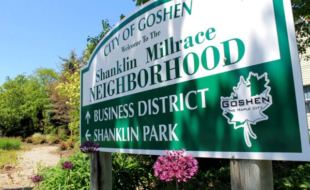 Shanklin Millrace Neighborhood - neighborhood marker
